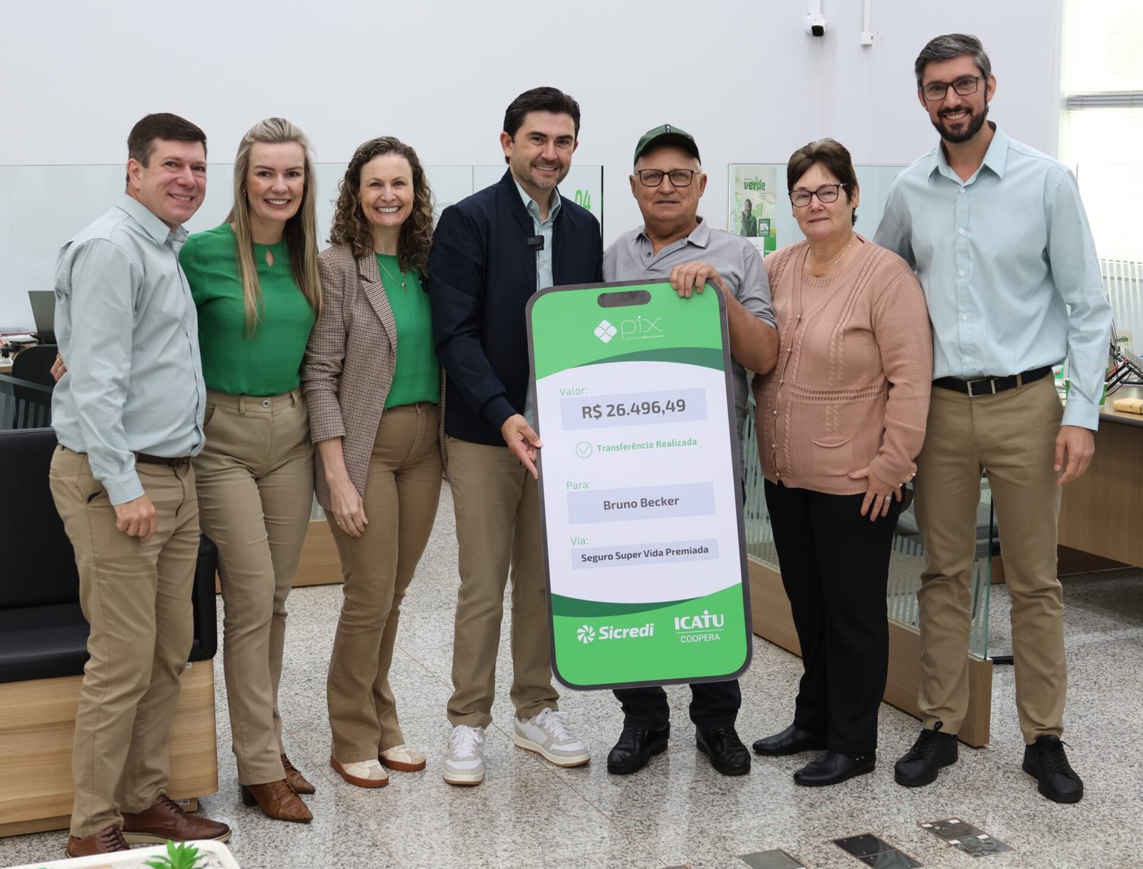 Associado da Sicredi Aliança PR/SP em Marechal Cândido Rondon é contemplado com mais de R$ 26 mil no sorteio do Seguro Super Vida Premiada