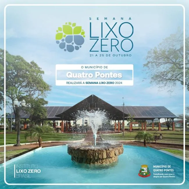 Departamento de Ação Ambiental segue com campanha “Lixo Zero” em Quatro Pontes